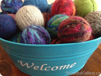 Felted Wool Dryer Balls DIY