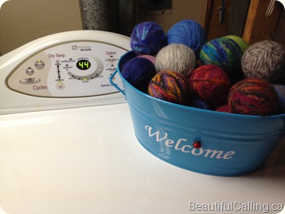 Felted Wool Dryer Balls