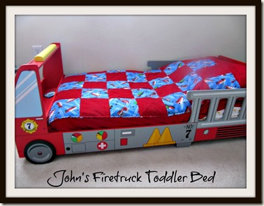 Firetruck Toddler Bed